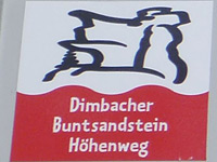 Markierung Dimbacher Buntsandstein Hhenweg